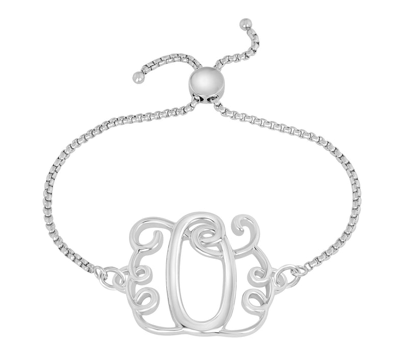 Steel by Design Adjustable Initial Bracelet — View 31