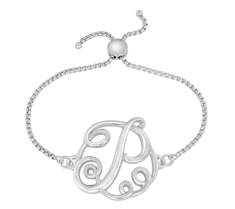 Steel by Design Adjustable Initial Bracelet — View 33