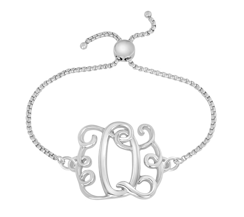 Steel by Design Adjustable Initial Bracelet — View 35