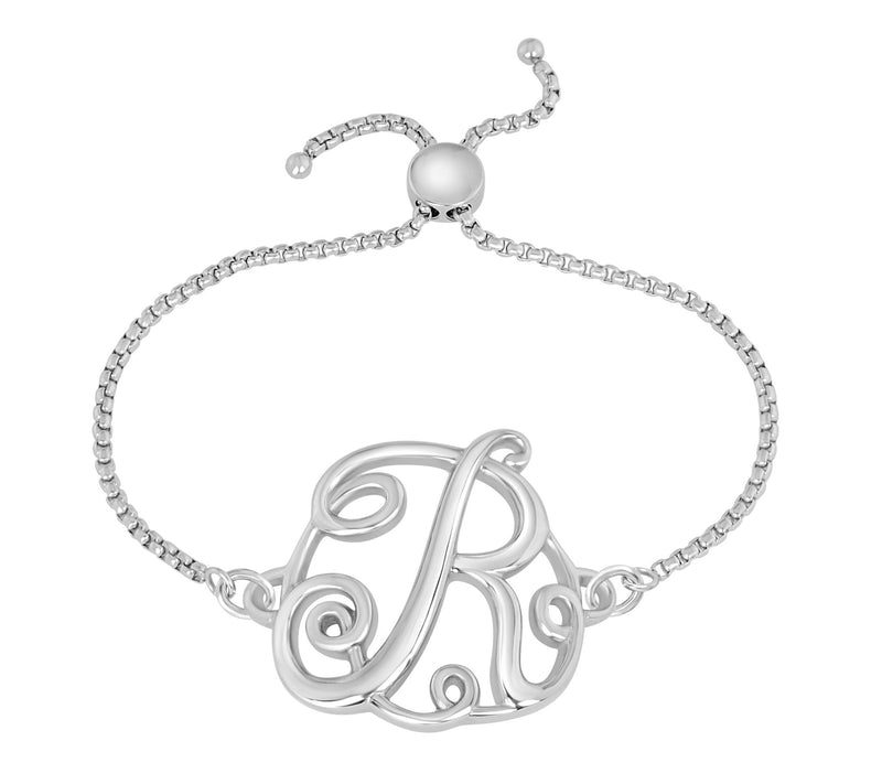 Steel by Design Adjustable Initial Bracelet — View 37