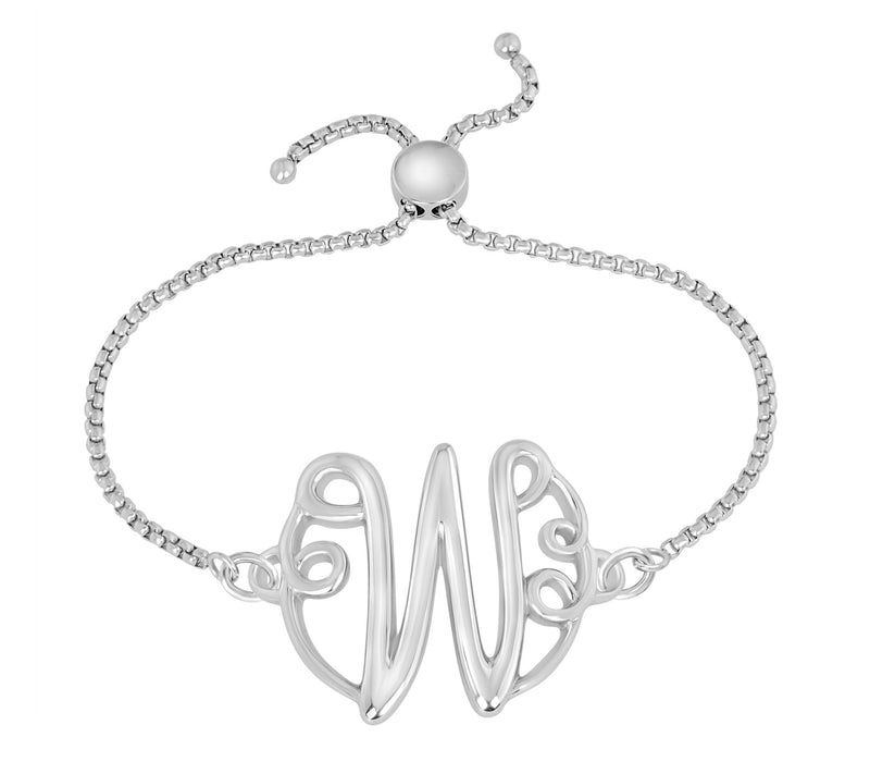 Steel by Design Adjustable Initial Bracelet — View 47