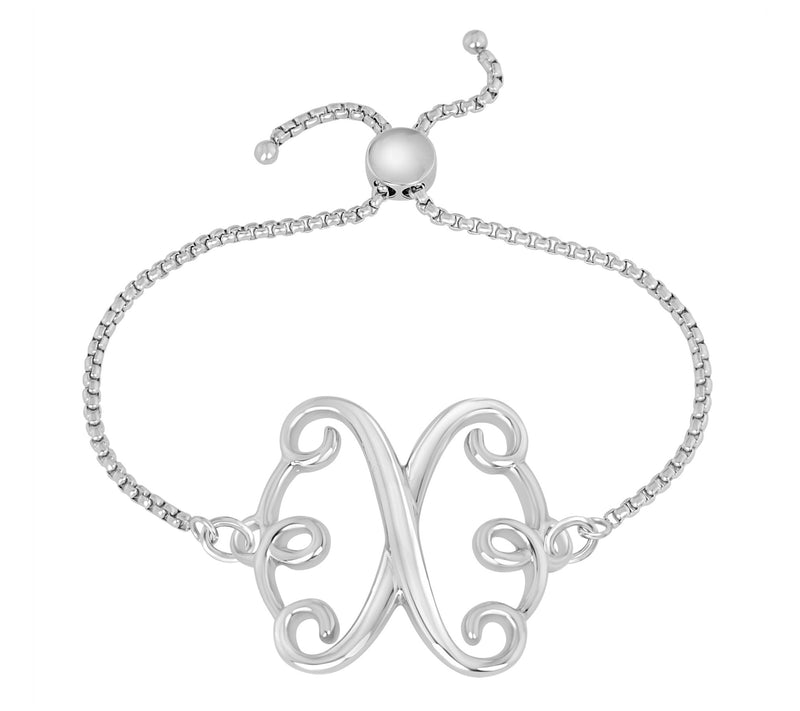 Steel by Design Adjustable Initial Bracelet — View 49