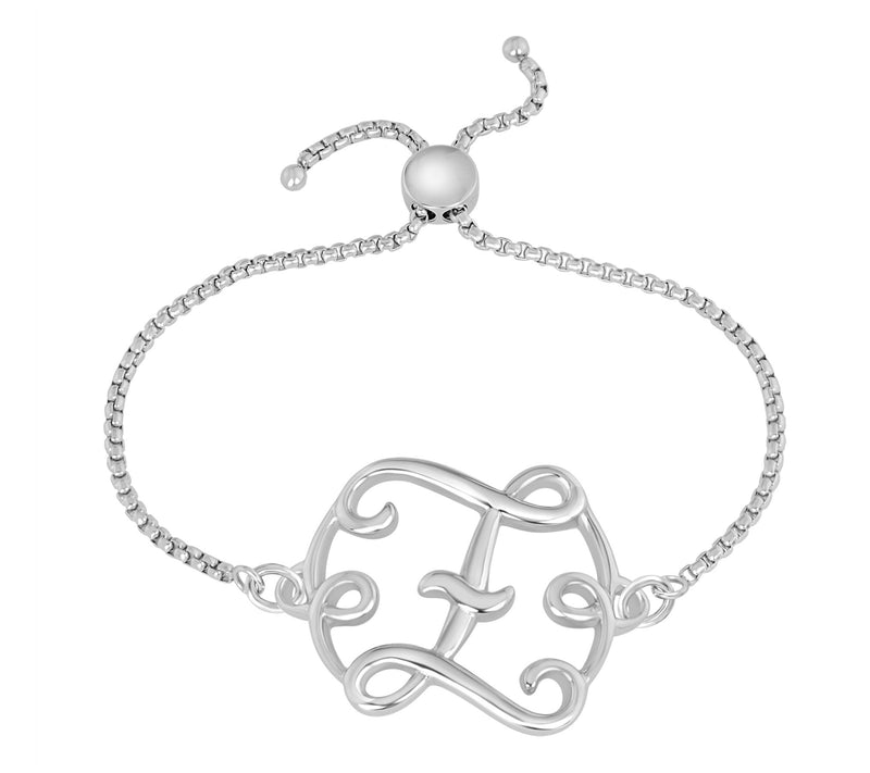 Steel by Design Adjustable Initial Bracelet — View 53