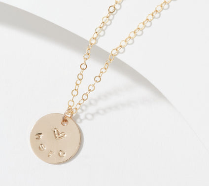 Taudrey Inspirational Coin 18" Adjustable Necklace