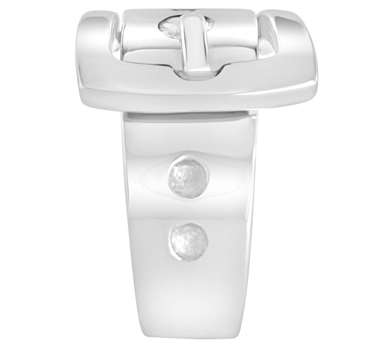 Steel by Design Polished Buckle Ring — View 5