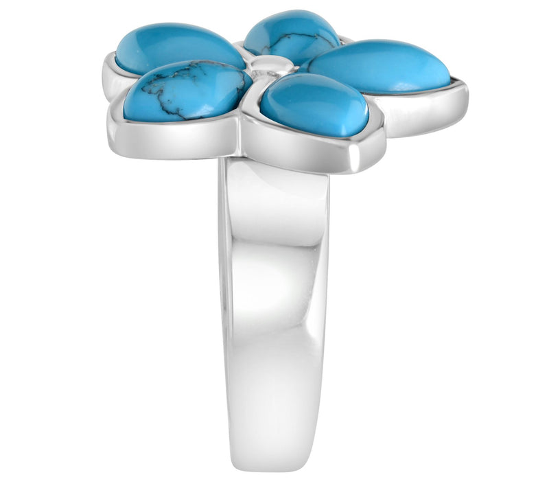 Steel by Design Howlite Flower Ring — View 5