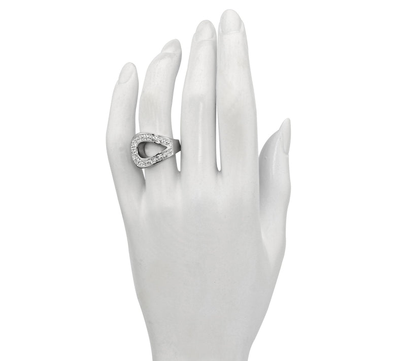 Steel by Design Crystal Swirl Ring — View 5