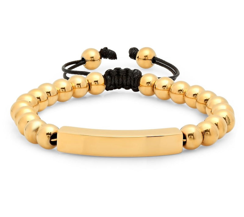 Steel by Design 18k Gold Plated Id Bracelet — View 3