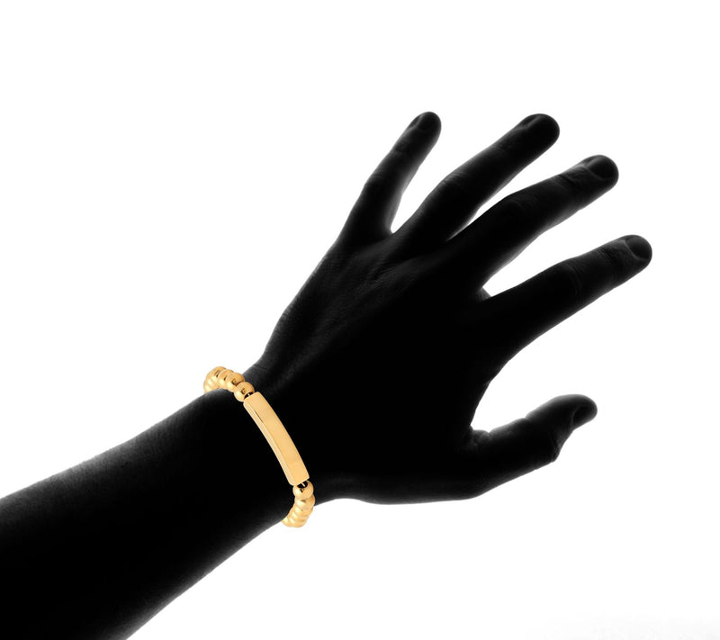 Steel by Design 18k Gold Plated Id Bracelet — View 6