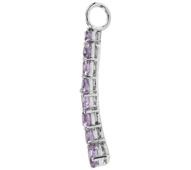 Sterling Silver Gemstone Pendant w/ Chain — View 12