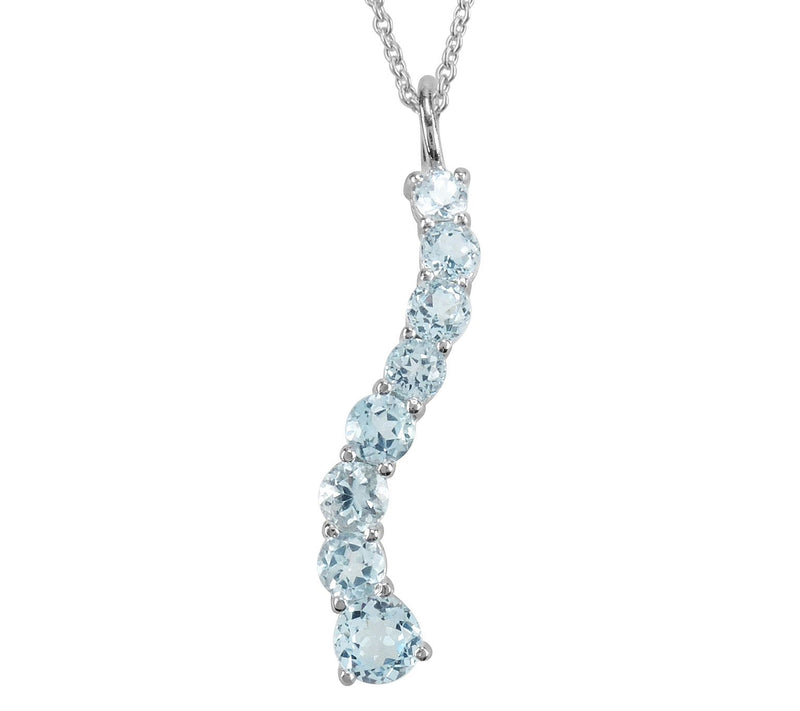 Sterling Silver Gemstone Pendant w/ Chain — View 5