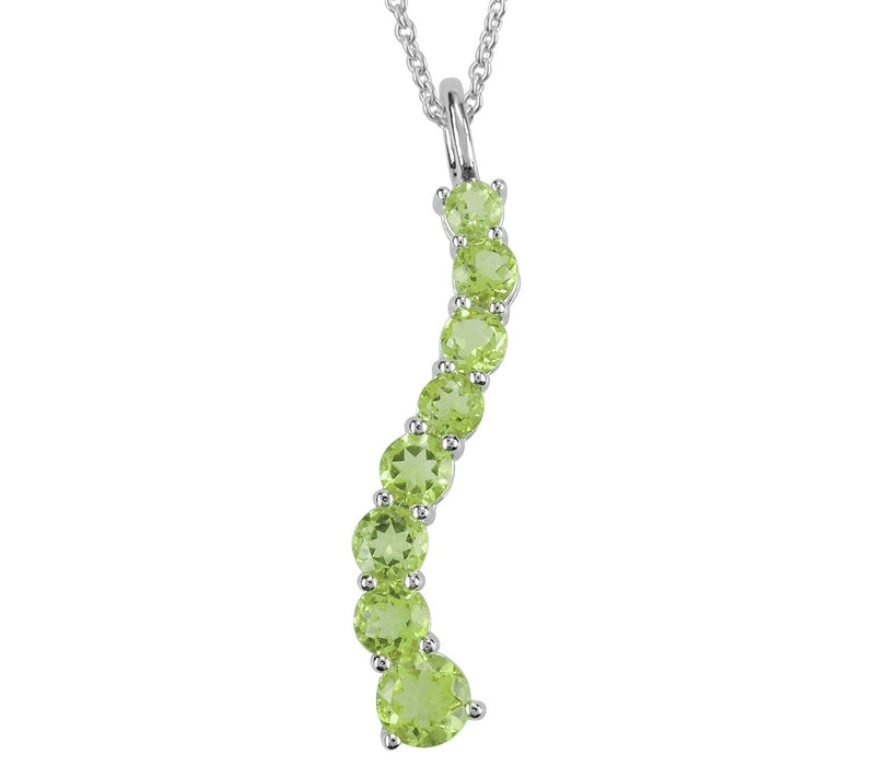 Sterling Silver Gemstone Pendant w/ Chain — View 9
