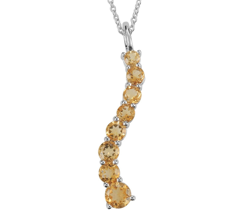 Sterling Silver Gemstone Pendant w/ Chain — View 7