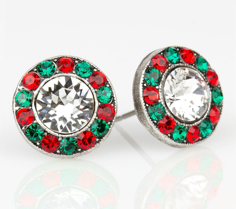 Anne Koplik Crystal Halo Stud Earrings — Main view