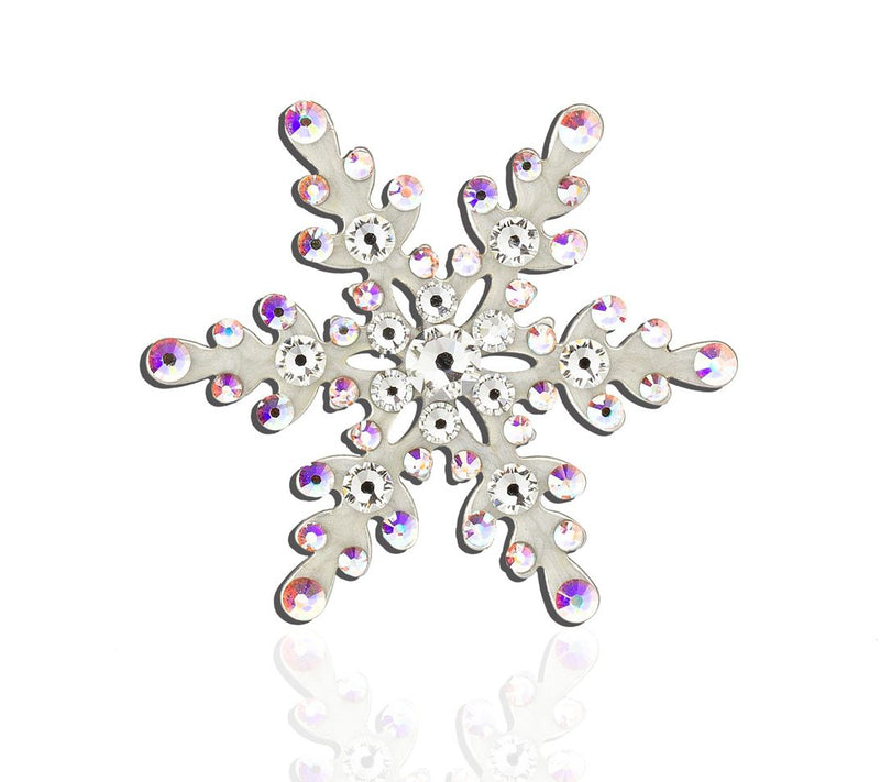 Anne Koplik Crystal Snowflake Pin — Main view