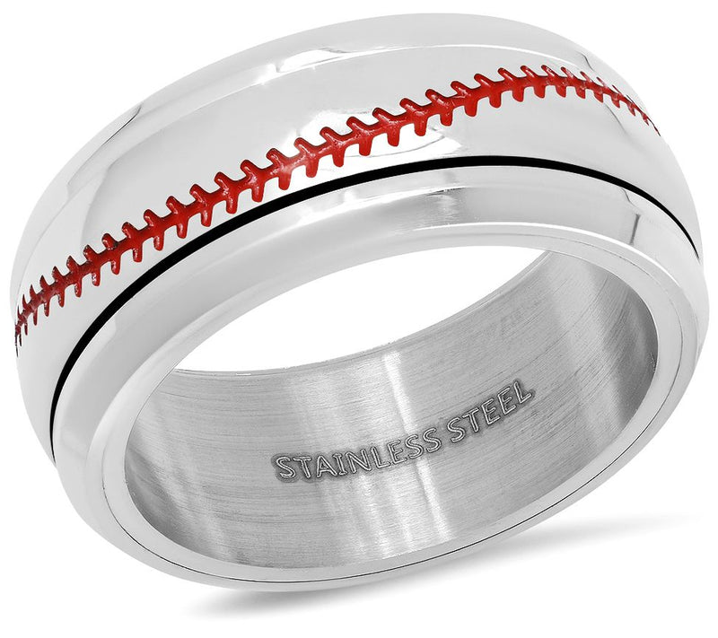 Steel by Design Men's Baseball Stitching Band R ing — Main view