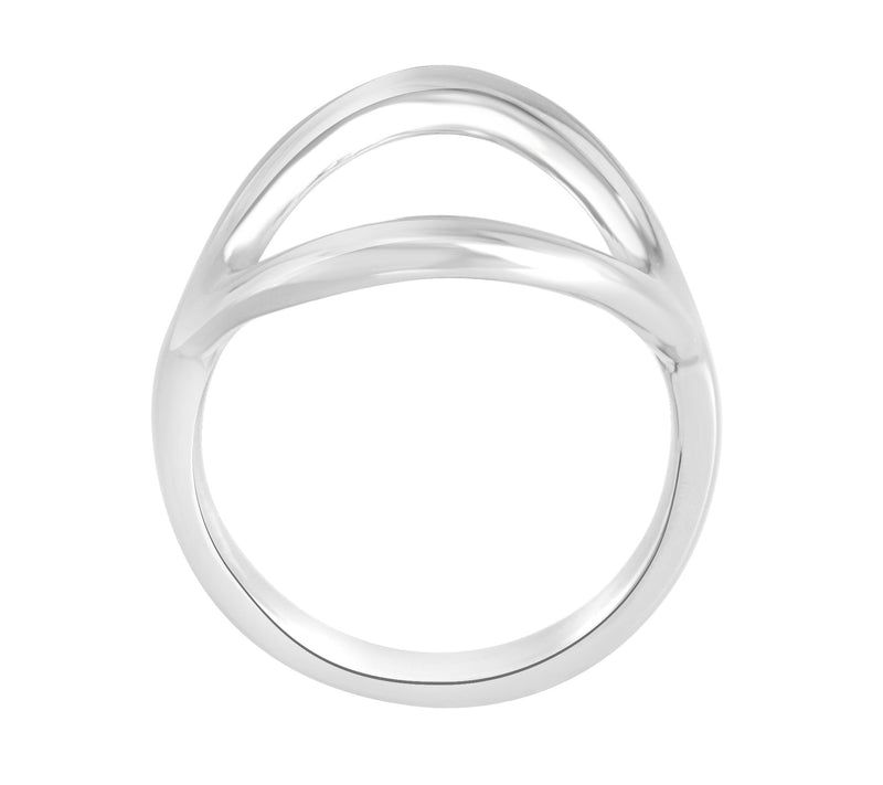 Steel by Design Open Oval Ring — View 6