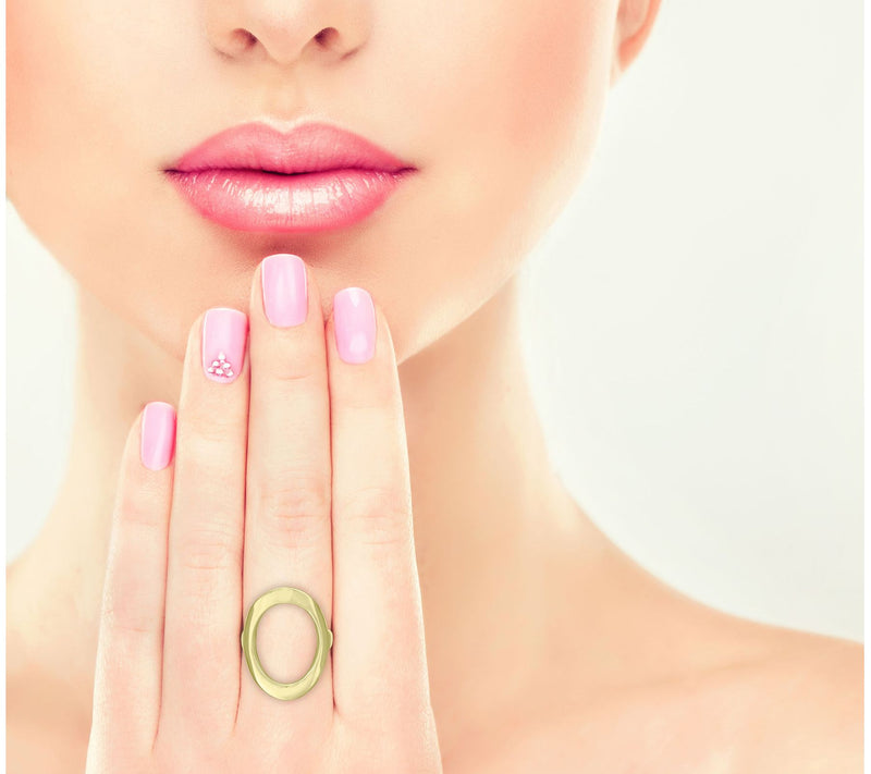 Steel by Design Open Oval Ring — View 8