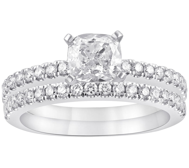 Fire Light Lab Grown Diamond 14K Gold Bridal Se t, 1.50cttw — Main view