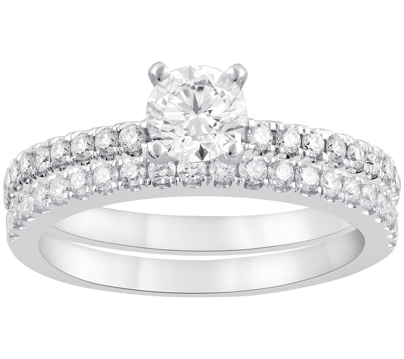 Fire Light Lab Grown Diamond 14K Gold Bridal Se t, 1.50cttw — View 2