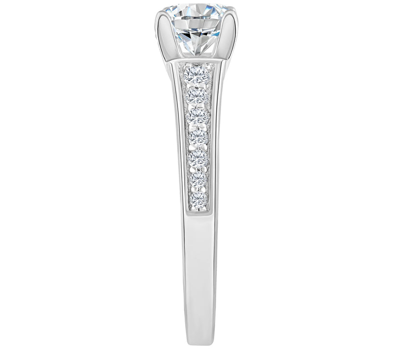 Affinity 1.25 cttw Diamond Engagement Rin g, 14K Gold — View 7