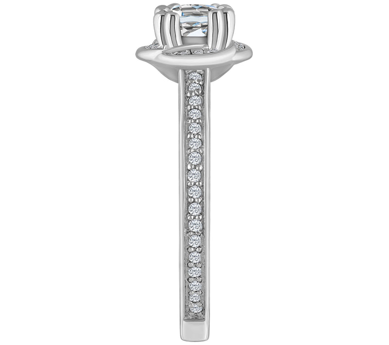 Affinity 0.70 cttw Diamond Halo Engagement Ring14K Gold — View 7