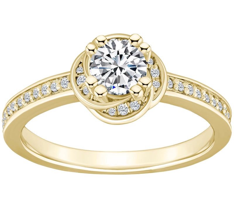 Affinity 0.70 cttw Diamond Halo Engagement Ring14K Gold — View 5