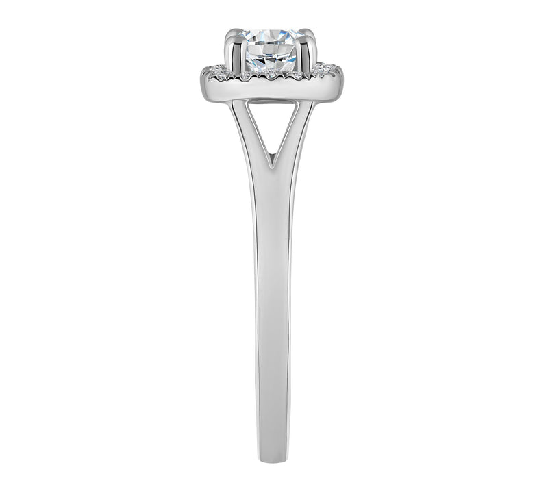 Affinity 0.50 cttw Diamond Halo Engagement Ring14K Gold — View 7