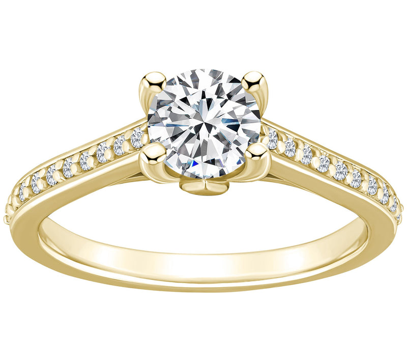 Affinity 0.90 cttw Diamond Engagement Rin g, 14K Gold — View 5