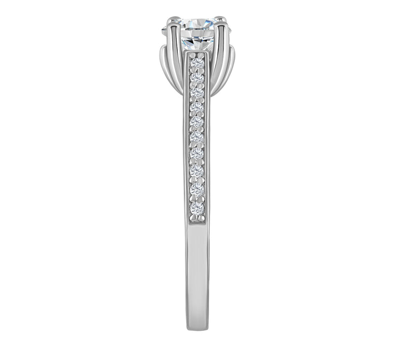 Affinity 0.90 cttw Diamond Engagement Rin g, 14K Gold — View 7
