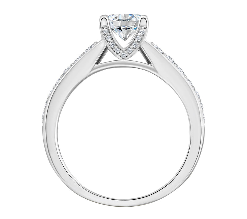 Affinity 1.05 cttw Diamond Engagement Rin g, 14K Gold — View 6