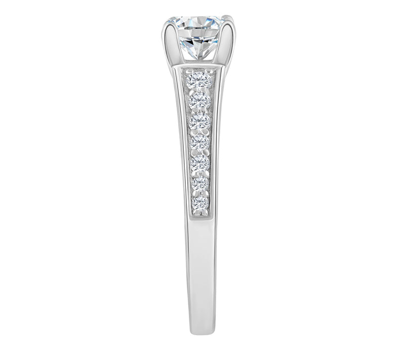 Affinity 1.05 cttw Diamond Engagement Rin g, 14K Gold — View 7