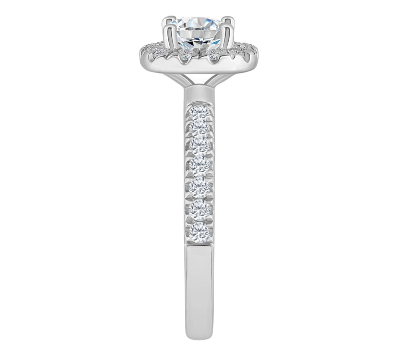 Affinity 1.05 cttw Diamond Halo Engagement Ring14K Gold — View 7