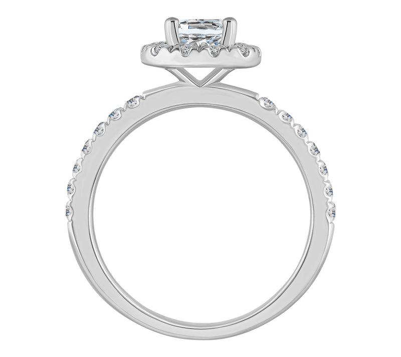 Affinity 1.05 cttw Diamond Halo Engagement Ring14K Gold — View 6
