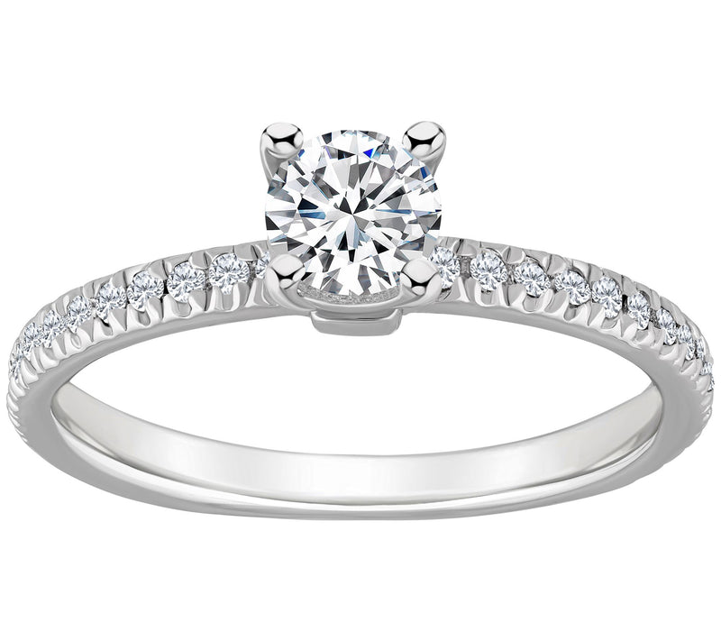 Affinity 0.80 cttw Diamond Engagement Rin g, 14K Gold — View 3