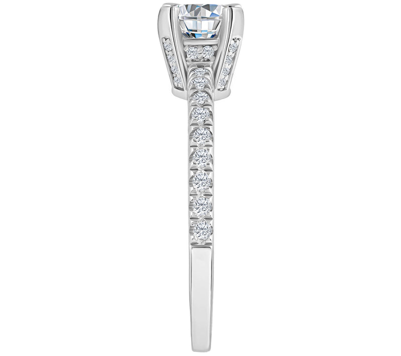 Affinity 1.00 cttw Diamond Engagement Rin g, 14K Gold — View 7