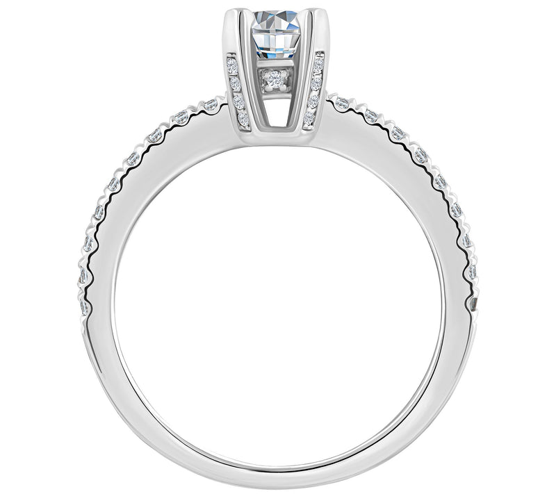Affinity 0.75 cttw Diamond Engagement Rin g, 14K Gold — View 6