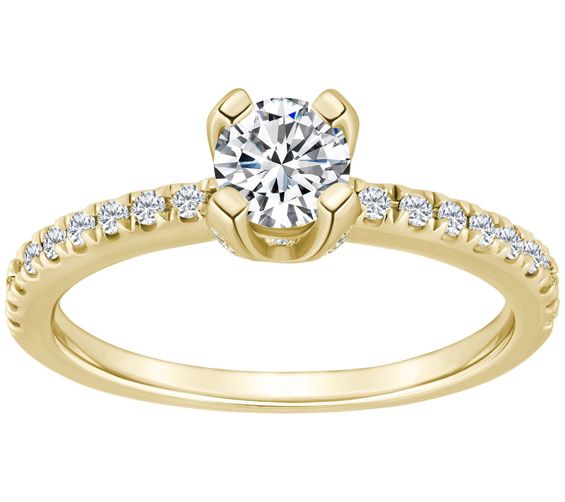 Affinity 0.75 cttw Diamond Engagement Rin g, 14K Gold — View 5