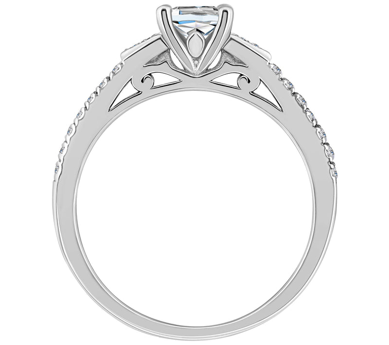 Affinity 0.65 cttw Diamond Engagement Rin g, 14K Gold — View 6