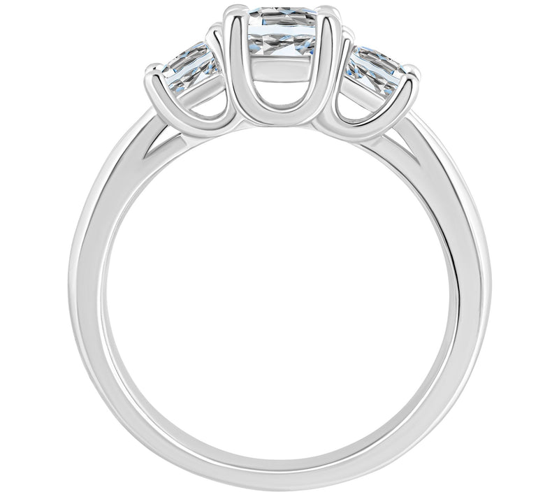 Affinity 1.00 cttw Diamond 3-Stone Ring, 14K Go ld — View 6