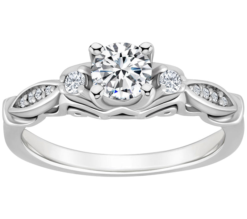 Affinity 0.50 cttw Diamond Engagement Rin g, 14K Gold — View 3