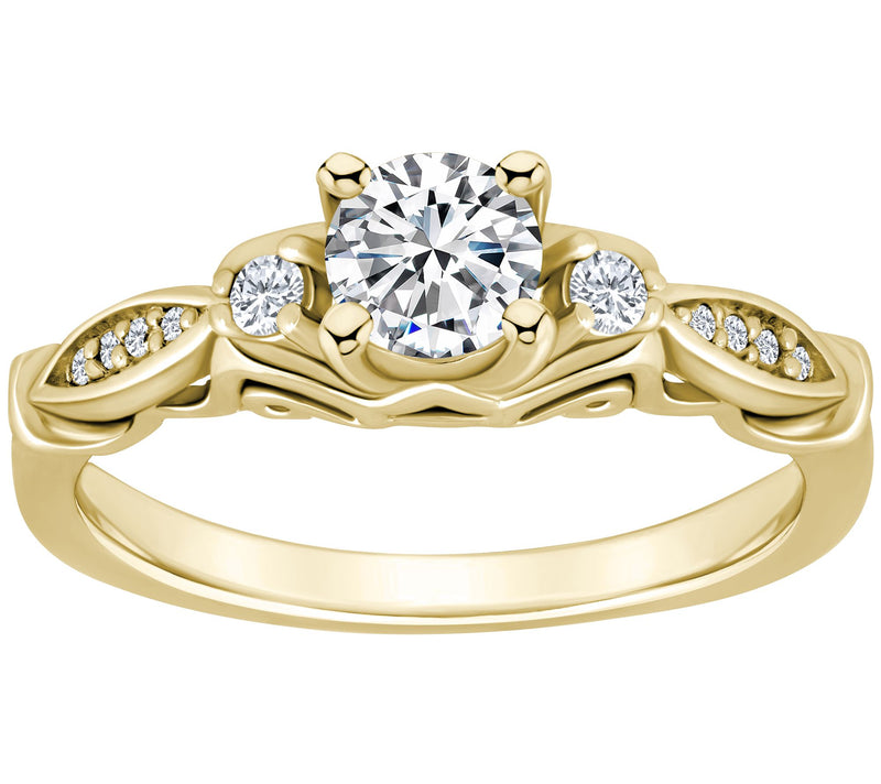 Affinity 0.50 cttw Diamond Engagement Rin g, 14K Gold — View 5