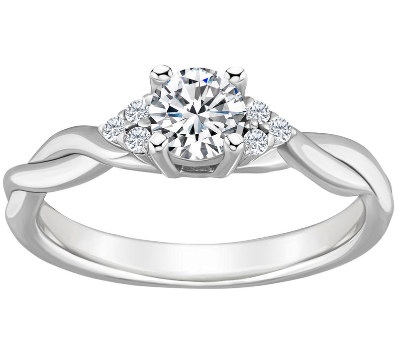 Affinity 0.55 cttw Diamond Engagement Rin g, 14K Gold — View 3