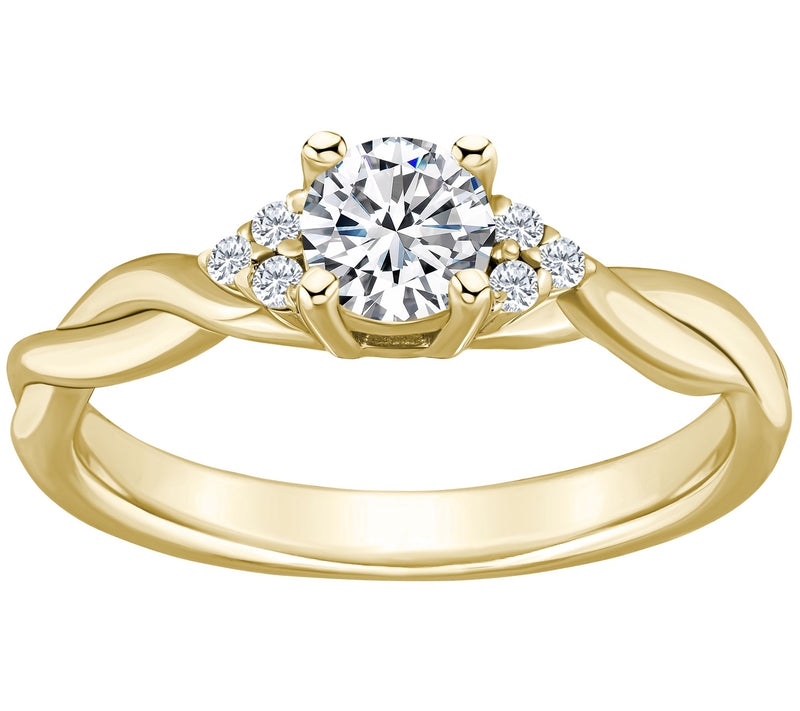 Affinity 0.55 cttw Diamond Engagement Rin g, 14K Gold — View 5