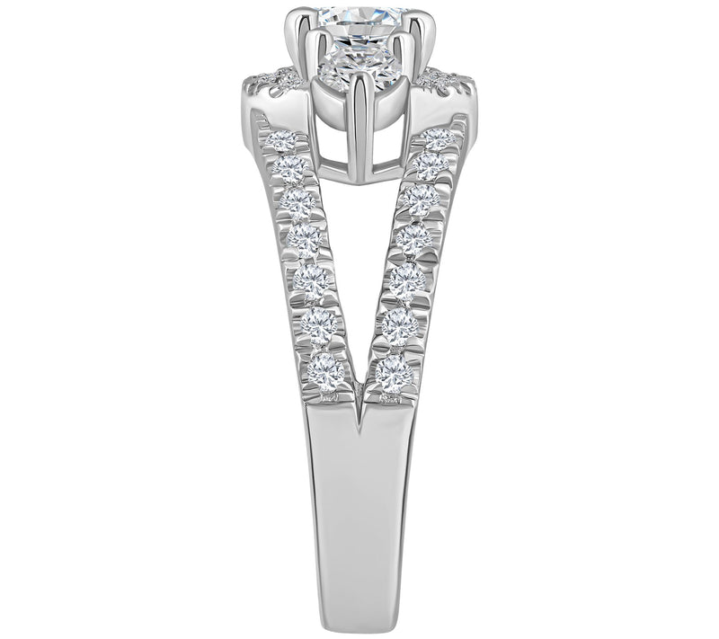 Affinity 1.55 cttw Diamond Engagement Rin g, 14K Gold — View 7