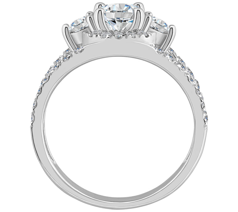 Affinity 1.55 cttw Diamond Engagement Rin g, 14K Gold — View 6