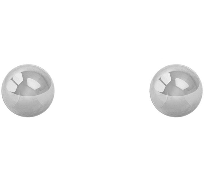 14K Gold 6mm Ball Stud Earrings — View 5