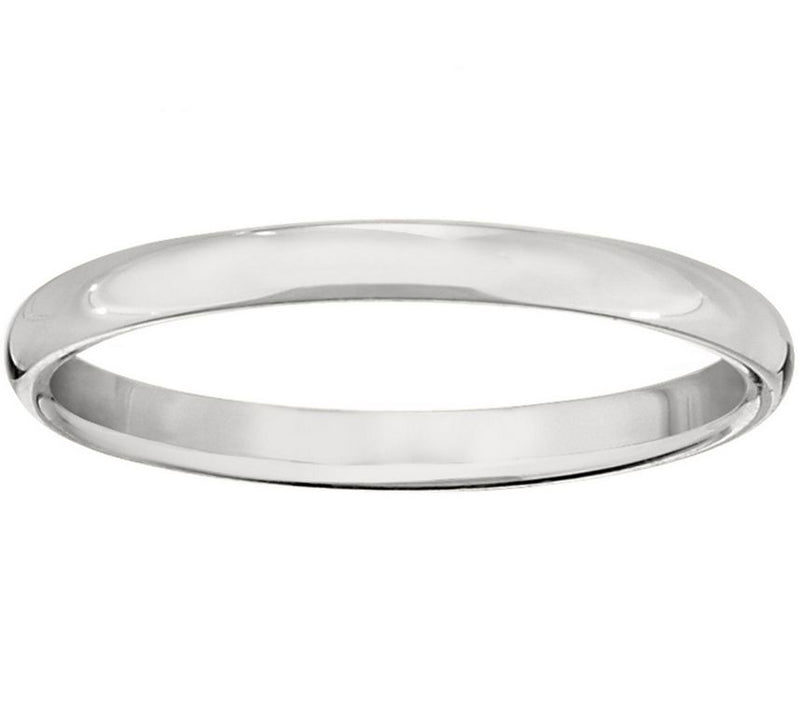 Women's 14K White Gold 2.5mm Half Round WeddingBand — Main view