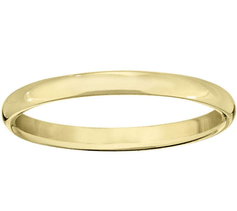 Women's 14K Yellow Gold 2.5mm Half Round Wedding Band — Main view