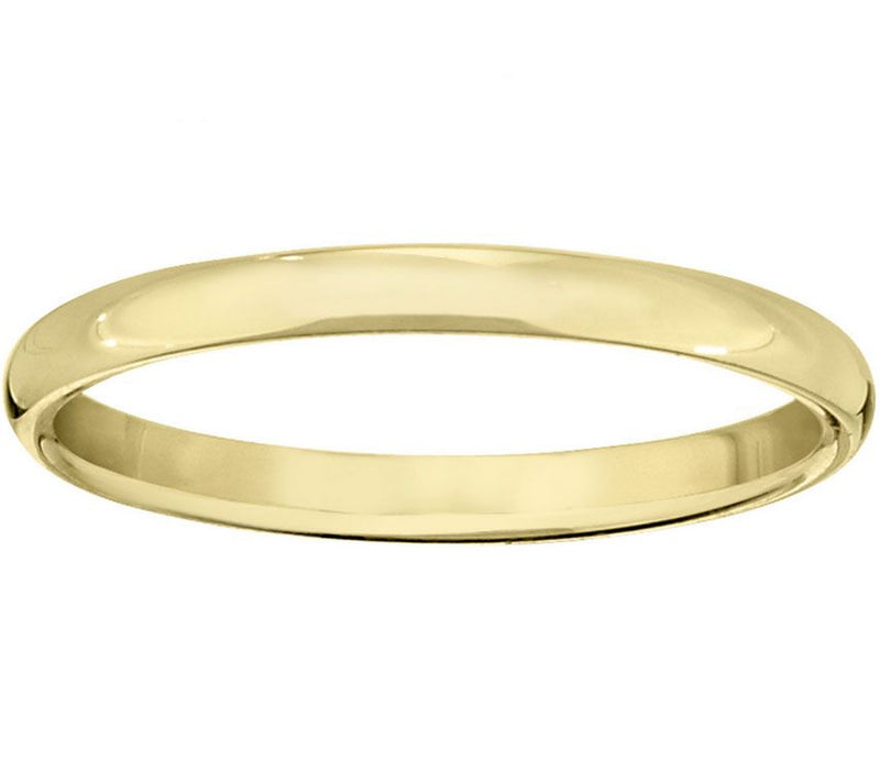 Women's 18K Yellow Gold 2mm Half Round WeddingBand — Main view